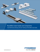 THOMSON ROUNDRAIL CATALOG LINEAR BALL BUSHING BEARINGS, 60 CASE SHAFTING AND ROUNDRAIL LINEAR GUIDES